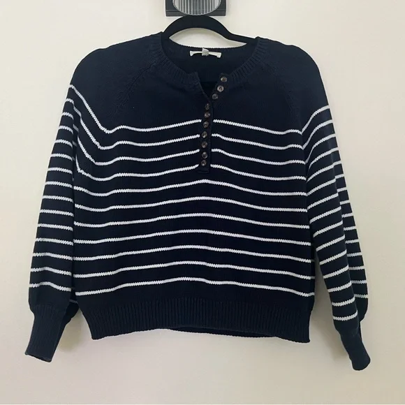Sezane navy LÉONTINE JUMPER - Picture 3 of 3